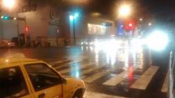 Lluvia intensa cayó esta noche sobre varios distritos de Lima