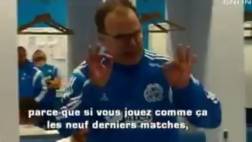 Marcelo Bielsa y la emotiva arenga a sus jugadores del Marsella