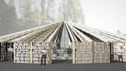 Esta carpa de libros acerca al público a la experiencia de leer