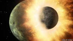 Una gigantesca colisión dio origen a la Luna