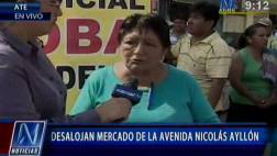 Mercado aledaño a Yerbateros fue desalojado por orden judicial