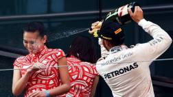 F1: Hamilton recibe duras críticas por celebración en China