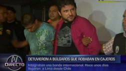 Dos búlgaros fueron detenidos por robar cajeros en Los Olivos