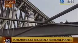 Instalarán puente provisional para unir Ate y Huachipa