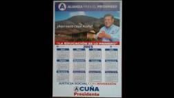 Huanchaco: distribuyen calendarios con frase ‘Acuña presidente’