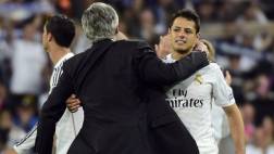 Ancelotti elogió la profesionalidad de Chicharito Hernández