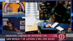 Asaltan cabina de Internet en San Borja y se llevan S/. 3.500