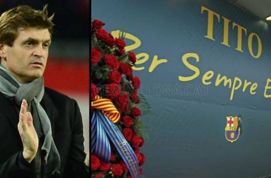 Barcelona rinde homenaje a Tito Vilanova a un año de su muerte