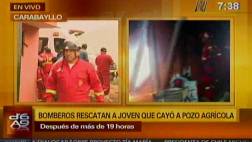 Obrero fue rescatado de socavón tras pasar 19 horas atrapado