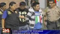 Los Olivos: vecinos ayudaron a capturar a banda de 'robacasas'