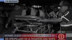 Murió atropellado por varios autos en la Panamericana Norte