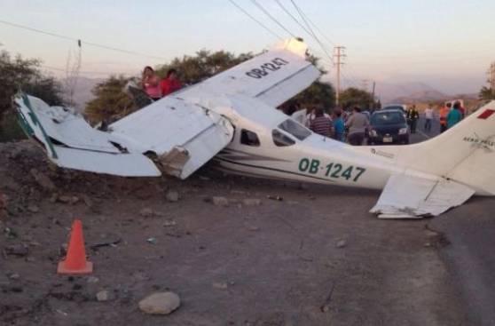 Nasca: seis heridos por caída de avioneta cerca de aeoródromo