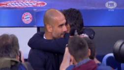 Luis Enrique y Pep Guardiola: fraternal saludo de viejos amigos