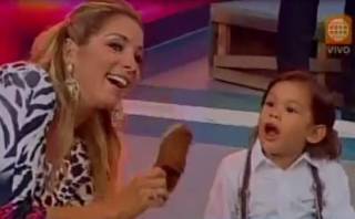 Sofía Franco presentó a su hijo en programa "Al aire"