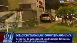 Accidentes de tránsito dejan 2 heridos en Miraflores y Cercado