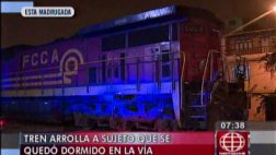 Hombre fallece tras ser arrollado por tren en Cercado de Lima