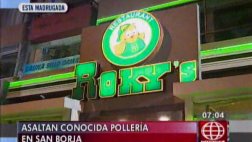 San Borja: delincuentes asaltan pollería llena de clientes