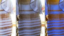 ¿El vestido, era blanco y dorado o negro y azul?