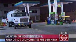 Asaltan grifo en San Luis y escapan de la policía a balazos