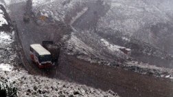 Carretera Central fue cerrada temporalmente por fuerte nevada