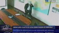 Miraflores: sujeto usa bolsa de plástico para robar en vivienda