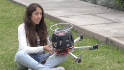 Peruana desarrolló dron que detecta contaminación del aire