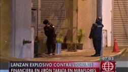 Miraflores: granada de guerra explotó en la calle Tarata