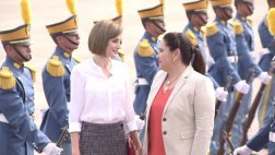 Reina Letizia visita en Honduras obras ejecutadas por España