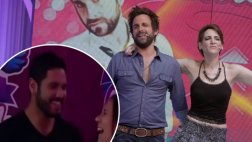Pareja de Rodrigo González visitó el set de "Amor, Amor, Amor"