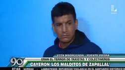 Capturan a tres integrantes de 'Los malditos de Zapallal'