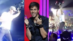 Enrique Iglesias: su accidente con un dron en 3 videos