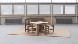 ¿Del futuro? Crean juego de escritorio y comedor plegables