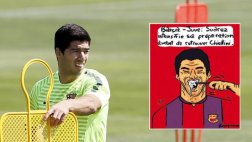 Champions: la polémica caricatura de Luis Suárez de L'Equipe