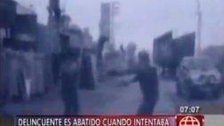 Policía abate a delincuente al evitar robo en Villa El Salvador