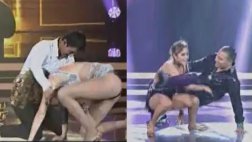 El gran show: Mathías Brivio y Saskia Bernaola cayeron bailando