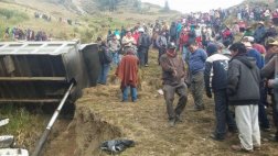 Accidente en Huánuco: volquete sin placa trasladó a escolares