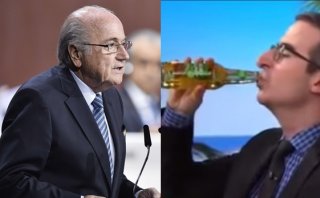 John Oliver cumplió su apuesta tras renuncia de Blatter (VIDEO)