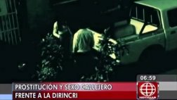 Denuncian prostitución callejera a media cuadra de la Dirincri