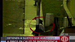 Independencia: cámaras captan cómo asaltaban a sujetos ebrios