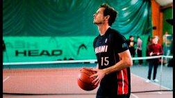 #HalfCourtChallenge: Andy Murray falló en reto de la NBA