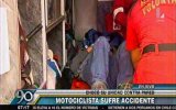 San Isidro: motociclista herido tras chocar contra vivienda