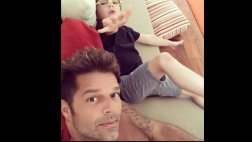 Ricky Martin compartió esta tierna fotografía con su hijo