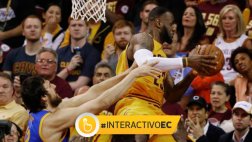LeBron James: le cosieron corte en la cabeza y "todo está bien"