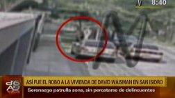 David Waisman: cámara captó asalto a su vivienda en San Isidro