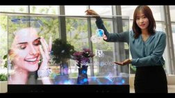 Samsung presenta televisor transparente de 55 pulgadas