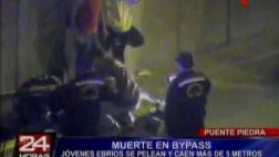 Puente Piedra: ebrio murió tras caer a by-pass durante pelea