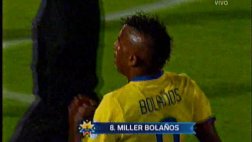 Miller Bolaños anotó golazo desde fuera del área a Bolivia