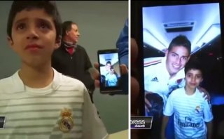 James Rodríguez cumplió el sueño de un niño chileno (VIDEO)