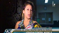 Lince: modelo se salva de atentado con bomba molotov en su auto