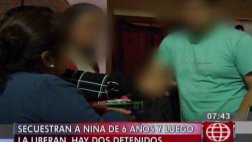 Ate: dos detenidos por secuestro de niña que luego fue liberada